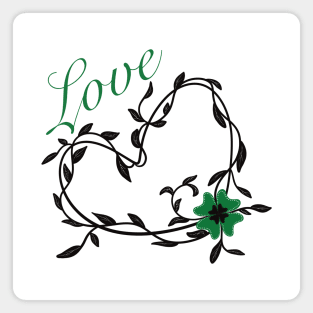 Love Clover Magnet